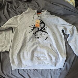 ❄️Legendary Whitetails Gray Hoodie with Graphic Design